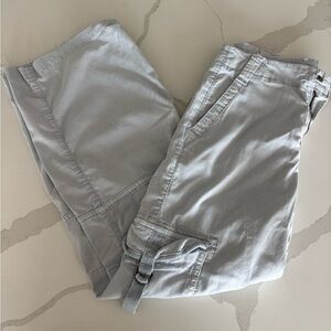 American Eagle Light Blue Super High Rise Baggy Wide Leg